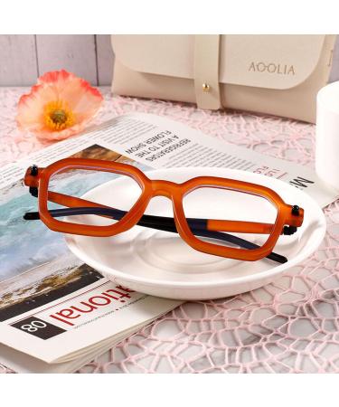 Aoolia Geometric Ice Cream Glasses | Feathery Hinge Reading Glasses for Women & Men | 2 Dioptria Visual Aid Optics - Buy Online on GoSupps.com