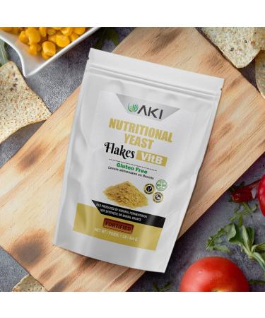 Nutritional Yeast Flakes (1 lb) - Fermented Vegan Gluten-Free | Rich in Vitamin B12 | No Bitter Aftertaste | Add to Soup, Popcorn, Potato, Sauce - Buy Online on GoSupps.com