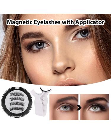 Magnetic Eyelashes No Glue or Liner Needed - Magnetic Lashes Kit | Reusable Waterproof Manga Lashes Easy Application and Removal No Glue Needed 1 Pair with Applicator Natural Look All-Day Comfor - Buy Online on GoSupps.com