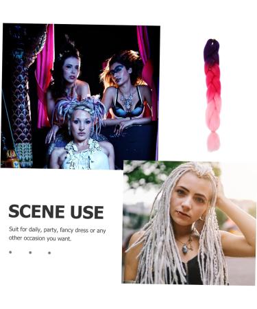 DOITOOL Braiding Hair Extensions for Women Color Big Braid Hair Ponytail Hair Extensions for Braids Brunette Hair Ponytail Wigs Kanekalon Braids Hair Extensions To Weave Extend Size 1 As Shown - Buy Online on GoSupps.com