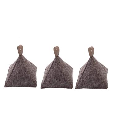 Honyan air purification bags green bamboo coal odorless natural air freshener removes smells and moisture odor shears for at home pets cars 3 pieces