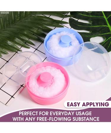 Baby Powder Container with Puff - 2Pcs Body Powder Puff Set for Bath and Travel - Talcum Powder Applicator Kit for Women - Buy Online on GoSupps.com