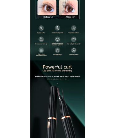 USB Heated Infrared Eyelash Curling Tool Clip Plastic Makeup Curler Electric Eyelash Lash - Buy Online on GoSupps.com