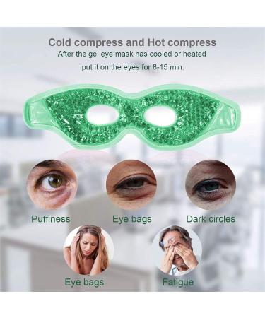WinCal Cooling Eye Mask - Gel Eye Therapy for Swollen Eyes & Dark Circles - Hot/Cold Compress (Green) - Buy Online on GoSupps.com