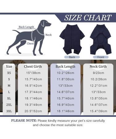 Kuoser XL Blue Dog Medical Body Post-Op Recovery Pajamas Anti-Licking Wound Protection & Cone Alternative - Buy Online on GoSupps.com