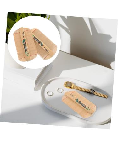 Lot de 2 Peignes Dents Denses en Bambou Antipelliculaire Double Face L ger et Portable Massage Cuir Chevelu Soin Cheveux et Anti-poux pour Gar on et Filles et Style Al atoire - Buy Online on GoSupps.com