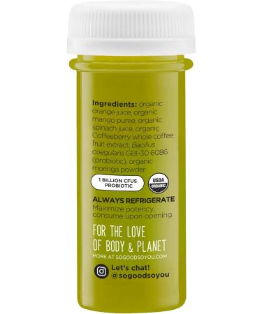 So Good So You Organic Energy Mango Spinach Shot - Boost Your Energy Naturally | 1.7 FZ - Buy Online on GoSupps.com
