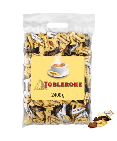 Toblerone Mixed Minis 1 x 2.4kg Fine Swiss chocolate in three varieties with honey and almond nougat Mixed Minis 2400g