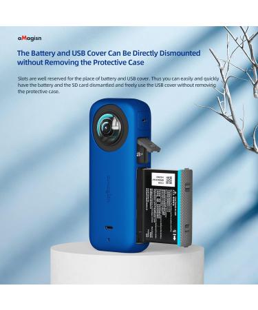 Insta360 X3 Silicone Protective Case + Lens Guards - Black | Anti-Scratch Body Cover & Waterproof Lens Protector by GAEKOL - Buy Online on GoSupps.com