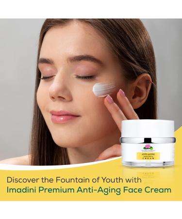 Imadini Premium Anti-Aging Face Cream | Reduces Wrinkles Dark Spots & Fine Lines | Organic & Herbal Ingredients | Neck Firming & Sun Spot Treatment - Buy Online on GoSupps.com