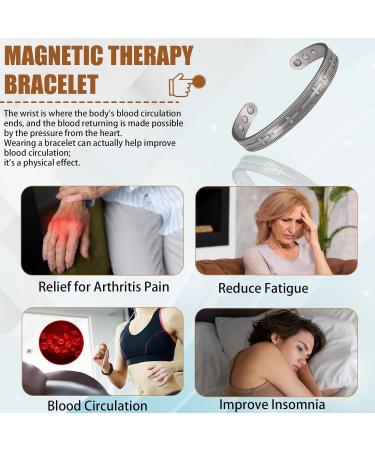 EnerCoppeX Copper Magnetic Bracelet for Women - Detox Jewelry with 3500 Gauss Magnet (CPB-0289S) - Buy Online on GoSupps.com
