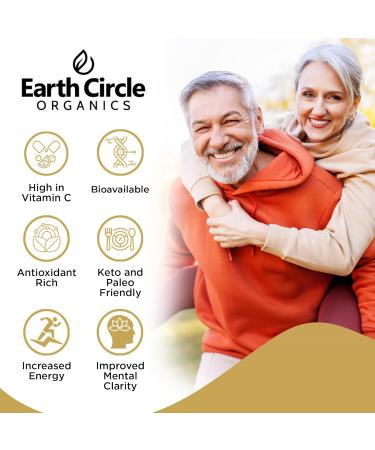 Earth Circle Organics Camu Camu Powder Organic Raw Berry Powder with Natural Vitamin C & Antioxidants Vegan Kosher Non-GMO Superfood for Immunity & Energy 3oz (Pack of 1) 3 Ounce (Pack of 1) - Buy Online on GoSupps.com