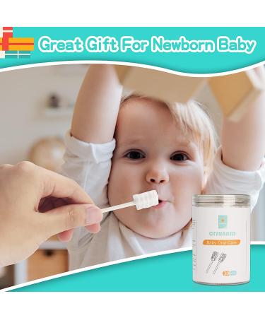 Esonto Baby Tongue Cleaner & Toothbrush Set | 30 Disposable Infant Toothbrushes | 2 Finger Toothbrushes | Baby Oral Cleaning Stick | Dental Care for Ages 0-36 Months - Buy Online on GoSupps.com