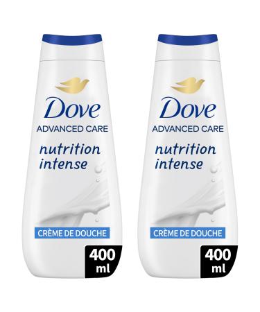 Dove DOVE - Advanced Care Intense Nutrition Shower Cream - Respects the skin - Dermatologically tested - Leaves skin feeling soft for 24 hours (2 x 400ml pack)