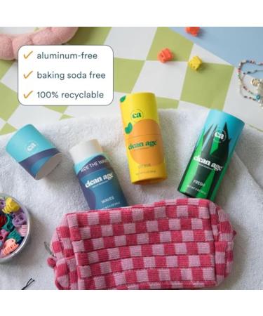 Aluminum Free Deodorant for Kids & Teens - 3 Pack 2 oz - All Natural Paraben Free Citrus Fresh Scents - Buy Online on GoSupps.com