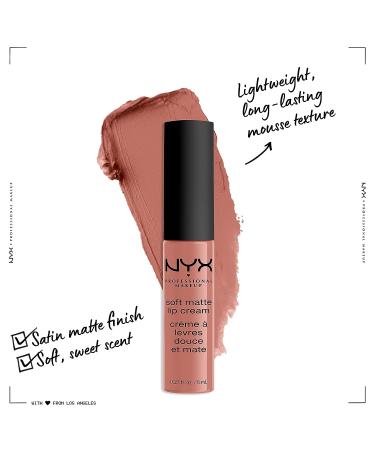 NYX Soft Matte Lip Cream - San Francisco (Peachy Brown Nude) 0.27 Fl Oz - Buy Online on GoSupps.com