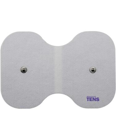 Premium Quality 4x6 inch Dual Self Adhesive TENS Unit Electrodes by Discount TENS - Snap Butterfly Design - Buy Online on GoSupps.com