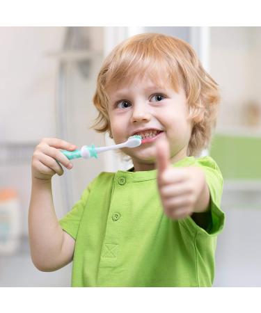 Kids Deer Design Extra Soft Toothbrush Set | Pack of 8 | Boys & Girls 2-8 Years | Suction Cup | 4 Colors - Buy Online on GoSupps.com