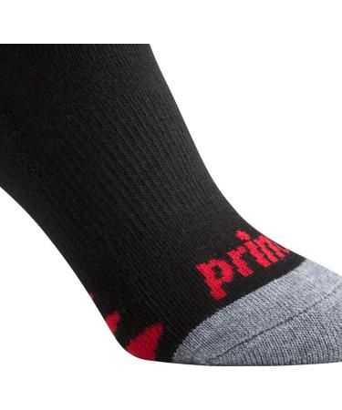 Prince Boys' Quarter Length Athletic Ankle Socks (6 Pair Pack) - Black, Large - Buy Online on GoSupps.com