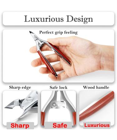 Precision Stainless Steel Cuticle Nippers - Professional Manicure Pedicure Tool with Safe Lock - Buy Online on GoSupps.com