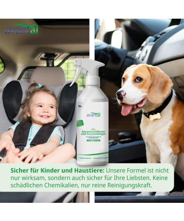 Avantal Odor Neutralizer - Powerful Enzyme Cleaner Spray for Cat Urine & Pet Odors | 500ml | Eliminate Bad Smells from Rooms Textiles Sofas & Carpets - Buy Online on GoSupps.com