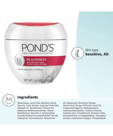 Pond's Rejuveness Anti-Wrinkle Cream 14.1 oz - Effective Wrinkle Reduction & Skin Renewal - Buy Online on GoSupps.com