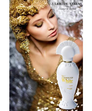 Ulric De Varens Varensia White Eau De Parfum for Women- Creamy Feminine Delicious Scent - Notes of Peach Apple & Vanilla- Floral & Sweet- 1.7 Fl Oz - Buy Online on GoSupps.com