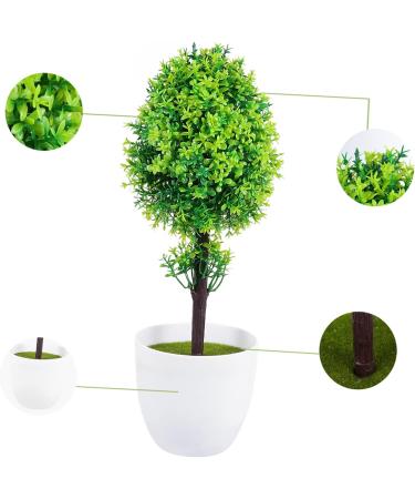 TOPBATHY 2pcs Cherry Blossom Potted Plant Bonsai Micro Small Indoor Plants The Office Decor Office Desk Decorations Room Plants Indoor House Plants Artificial Plastic Decorative Flower Greenx2pcs 31x9.5cmx2pcs - Buy Online on GoSupps.com