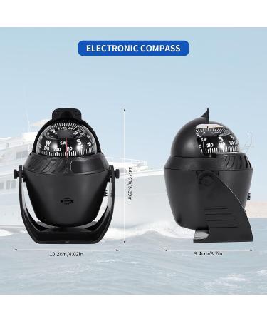Gugxiom Electronic Digital Boat Compass with Led Light - Ideal for Car, Watercraft, Boat, Caravan - Perfect for Outdoor Activities - Buy Online on GoSupps.com