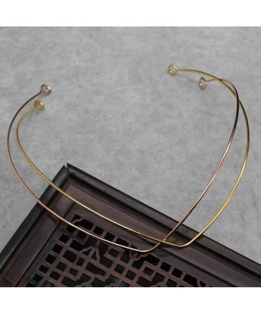 Metal Headbands Skinny Base Headband Slim Simple Wire Hair Bands Clasps Crown Tiaras Frame DIY Crafts 4 - Buy Online on GoSupps.com