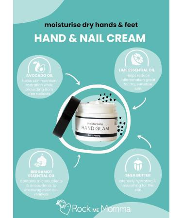 ROCK ME MOMMA Hand and Nail Cream for Pregnancy - Pregnancy Safe Lotion for Dry Hands - Lavender Vegan Hand Cream 50ml - Buy Online on GoSupps.com