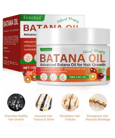 Organic Batana Oil for Hair Growth - 100% Natural Hair Mask & Scalp Treatment 120g for Repairing Damaged Hair & Skin - Buy Online on GoSupps.com