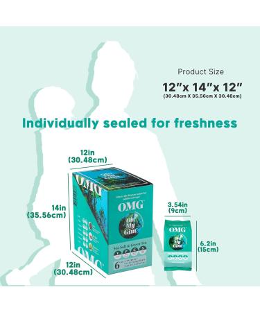 OMG OH My Gim Seaweed Sea Salt & Gr ntee 4G * 18er - Vegan Dried Seaweed Chips | Korean Food Gift Packaging - Buy Online on GoSupps.com