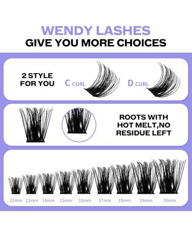 Cluster Lash Extensions Set - DIY C3-D Curl Lash Kit (8-16mm) | Premium Bond & Seal for Stunning Volume - Buy Online on GoSupps.com