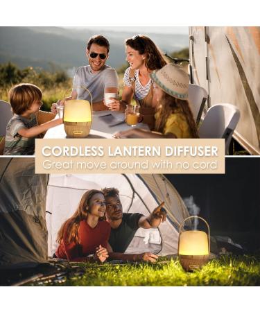 ARVIDSSON Wireless Essential Oil Diffusers Rechargeable Diffusers for Essential Oils Portable Cordless Aromatherapy Diffuser with Battery Operated Travel Diffuser Wood 100ml - Buy Online on GoSupps.com