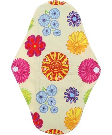 9pcs Reusable Bamboo Charcoal Menstrual Pads Set - Super Absorbent Panty Liners for Heavy Flow, Leakproof, Washable Organic Napkins - Overnight Protection - Size M 9.84x7.09 - Buy Online on GoSupps.com