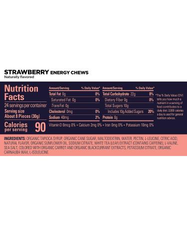 GU Energy Chews  Strawberry Energy Gummies with Electrolytes  12 Bags (24 Servings Total) - Buy Online on GoSupps.com
