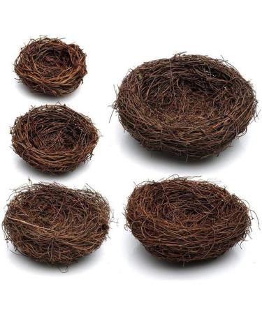 Inzopo Nest Rattan Artificial Birds Small Animals Decoration Garden Field Accessories 25 cm - Buy Online on GoSupps.com