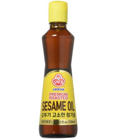 OTTOGI Premium Roasted Sesame Oil, 100% Pure Sesame Oil, Tradtional Korean Style oil (10.82 fl oz. 320ml)