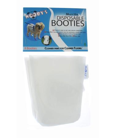 Veterinary Dog Boots 8-Pack by Nooby's: Protects Wounds, Bandages and Casts Indoors and During Short Walks Outside. Medical Dog Booties for Maximum Wound Recovery. (M 2.5" - 3.5" Width) M: Width 2.5" - 3.5"