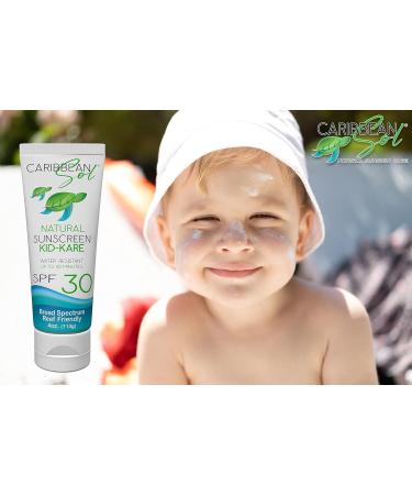 Caribbean Sol Kid Kare 4oz - Best Sunscreen for Kids | UV Protection | Safe & Gentle for All Skin Types - Buy Online on GoSupps.com