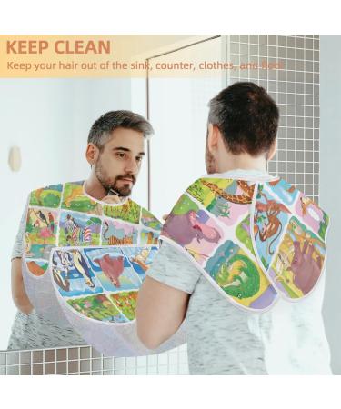Beard Bib Apron & Hair Catcher for Men - Waterproof Non-Stick Grooming Cape for Shaving & Trimming - Buy Online on GoSupps.com