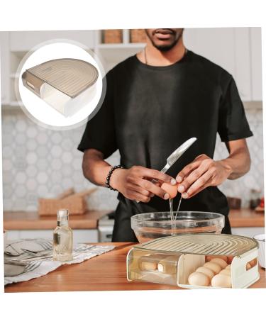 GLEAVI Egg Carton Eggs Fridge Plastic Containers Plastic Organizers Reusable Egg Case Refrigerator Egg Tray As Shown 1 31X30X9.5cm - Buy Online on GoSupps.com