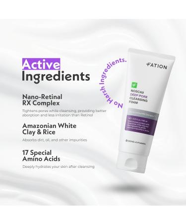 NOSCA9 Deep Pore Cleansing Foam & Soothing Cream S with White Clay 17 Amino Acids Centella Asiatica & Ceramides Gentle Face Wash & Hydrating Cream for Sensitive Skin - Buy Online on GoSupps.com