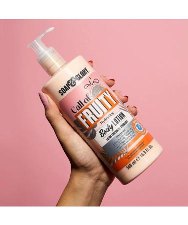 Soap & Glory Call of Fruity Moisturizing Body Lotion - Coconut Oil & Vitamin E - Tropical Fruits Scented Lotion (500ml) - Buy Online on GoSupps.com