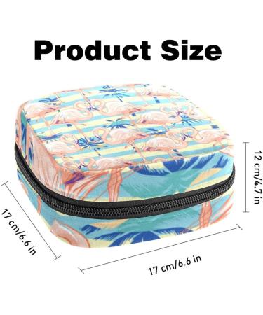 Shop Stylish Storage Bags for Women's Bandages & Menstrual Products - Tropical Flamingo Patterns Portable & Versatile for School & Office - Buy Online on GoSupps.com