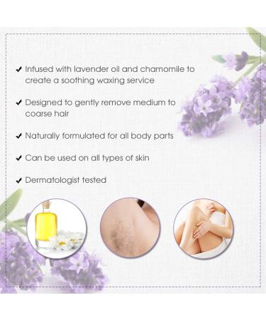 Satin Smooth Lavender & Chamomile Hair Removal Wax - Gentle & Effective Waxing Solution for Smooth Skin | International Shipping Available - Buy Online on GoSupps.com