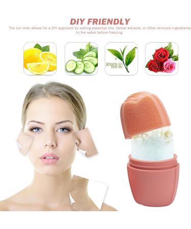 Ice Face Roller Ice Roller for Face Silicone DIY Cooling Cleaning Massaging Face Roller Contrast Color Food Grade Multifunctional Skin Care Ice Roller - Buy Online on GoSupps.com