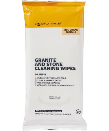AmazonCommercial Granite & Stone Cleaning Wipes - 120 Count Pack (8 x 30) | Ideal for Home & Professional Use - International Shipping Available - Buy Online on GoSupps.com