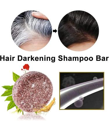 Hair Darkening Shampoo Bar Hair Beard Darkening Shampoo Bar Beard Wash Bar Hair with Natural Plant Essential Oil for Repair Hair Brown Large - Buy Online on GoSupps.com